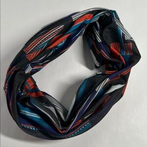 Wide Multicolored Abstract Headband - #2084